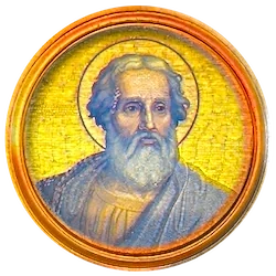 Médaillon en mosaïque de Soter, basilique Saint-Paul-hors-les-Murs (Rome)