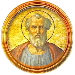 Médaillon en mosaïque de Denys, basilique Saint-Paul-hors-les-Murs (Rome)