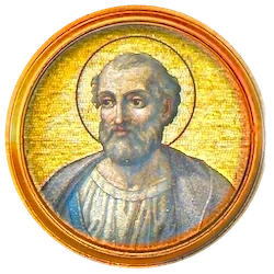 Médaillon en mosaïque de Marcelin, basilique Saint-Paul-hors-les-Murs (Rome)
