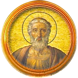 Médaillon en mosaïque de Libère, basilique Saint-Paul-hors-les-Murs (Rome)