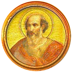 Médaillon en mosaïque de Félix III, basilique Saint-Paul-hors-les-Murs (Rome)