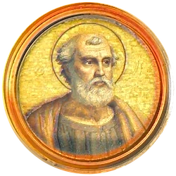 Médaillon en mosaïque de Gélase Ier, basilique Saint-Paul-hors-les-Murs (Rome)