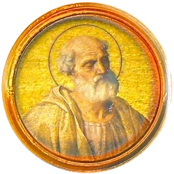 Médaillon en mosaïque d’Anastase II, basilique Saint-Paul-hors-les-Murs (Rome)