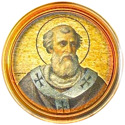 Médaillon en mosaïque de Félix IV, basilique Saint-Paul-hors-les-Murs (Rome)