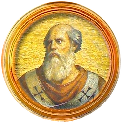 Médaillon en mosaïque de Jean II, basilique Saint-Paul-hors-les-Murs (Rome)