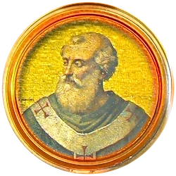 Médaillon en mosaïque de Jean III, basilique Saint-Paul-hors-les-Murs (Rome)