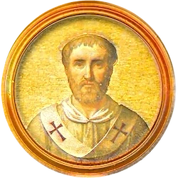Médaillon en mosaïque de Pélage II, basilique Saint-Paul-hors-les-Murs (Rome)