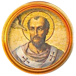 Médaillon en mosaïque de Grégoire Ier, basilique Saint-Paul-hors-les-Murs (Rome)