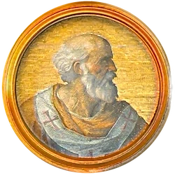 Médaillon en mosaïque de Boniface V, basilique Saint-Paul-hors-les-Murs (Rome)