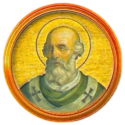 Médaillon en mosaïque de Martin Ier, basilique Saint-Paul-hors-les-Murs (Rome)