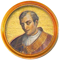 Médaillon en mosaïque de Domnus ou Donus, basilique Saint-Paul-hors-les-Murs (Rome)
