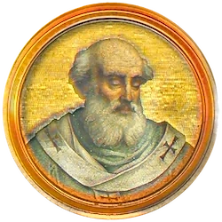 Médaillon en mosaïque de Jean V, basilique Saint-Paul-hors-les-Murs (Rome)