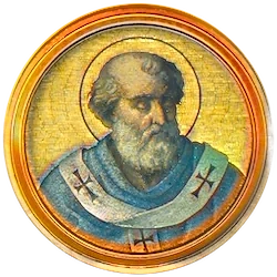 Médaillon en mosaïque de Serge Ier, basilique Saint-Paul-hors-les-Murs (Rome)