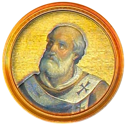 Médaillon en mosaïque de Jean VI, basilique Saint-Paul-hors-les-Murs (Rome)