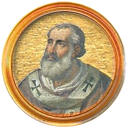 Médaillon en mosaïque de Constantin, basilique Saint-Paul-hors-les-Murs (Rome)