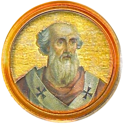 Médaillon en mosaïque d’Étienne III, basilique Saint-Paul-hors-les-Murs (Rome)