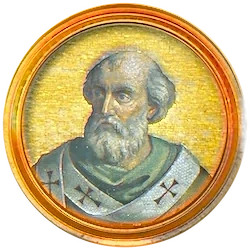 Médaillon en mosaïque d’Eugène II, basilique Saint-Paul-hors-les-Murs (Rome)