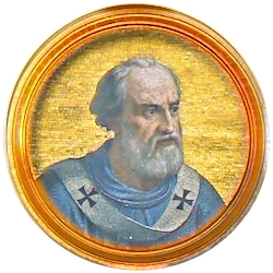 Médaillon en mosaïque de Jean VIII, basilique Saint-Paul-hors-les-Murs (Rome)