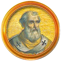 Médaillon en mosaïque de Marin Ier, basilique Saint-Paul-hors-les-Murs (Rome)