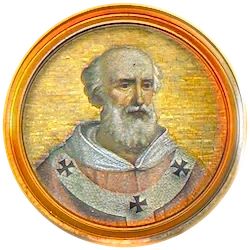 Médaillon en mosaïque de Formose, basilique Saint-Paul-hors-les-Murs (Rome)
