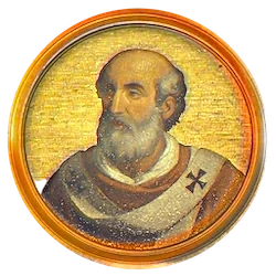 Médaillon en mosaïque de Benoît IV, basilique Saint-Paul-hors-les-Murs (Rome)