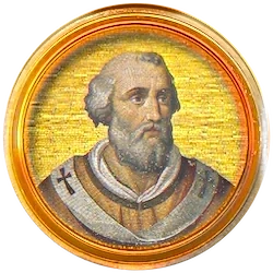 Médaillon en mosaïque de Jean XII, basilique Saint-Paul-hors-les-Murs (Rome)
