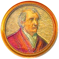 Médaillon en mosaïque de Benoît VIII, basilique Saint-Paul-hors-les-Murs (Rome)