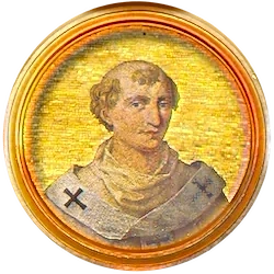 Médaillon en mosaïque de Benoît IX, basilique Saint-Paul-hors-les-Murs (Rome)