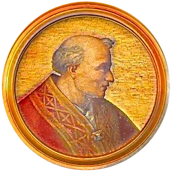 Médaillon en mosaïque de Victor III, basilique Saint-Paul-hors-les-Murs (Rome)