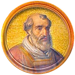 Médaillon en mosaïque d’Anastase IV, basilique Saint-Paul-hors-les-Murs (Rome)
