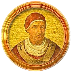 Médaillon en mosaïque d’Urbain III, basilique Saint-Paul-hors-les-Murs (Rome)