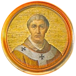 Médaillon en mosaïque d’Urbain VI, basilique Saint-Paul-hors-les-Murs (Rome)