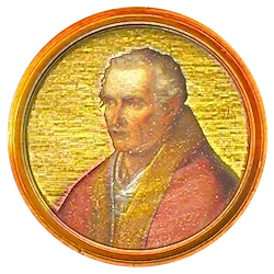 Médaillon en mosaïque d’Eugène IV, basilique Saint-Paul-hors-les-Murs (Rome)