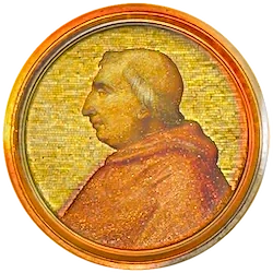 Médaillon en mosaïque d’Innocent VIII, basilique Saint-Paul-hors-les-Murs (Rome)