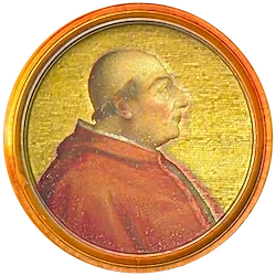 Médaillon en mosaïque d’Alexandre VI, basilique Saint-Paul-hors-les-Murs (Rome)