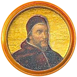 Médaillon en mosaïque de Clément VII, basilique Saint-Paul-hors-les-Murs (Rome)