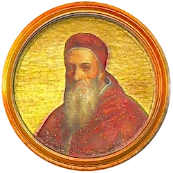 Médaillon en mosaïque de Jules III, basilique Saint-Paul-hors-les-Murs (Rome)