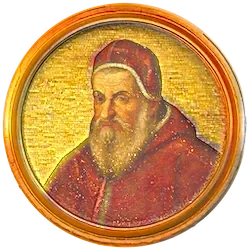 Médaillon en mosaïque de Sixte V, basilique Saint-Paul-hors-les-Murs (Rome)