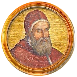 Médaillon en mosaïque de Clément VIII, basilique Saint-Paul-hors-les-Murs (Rome)
