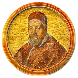 Médaillon en mosaïque d’Urbain VIII, basilique Saint-Paul-hors-les-Murs (Rome)
