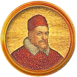 Médaillon en mosaïque d’Innocent X, basilique Saint-Paul-hors-les-Murs (Rome)
