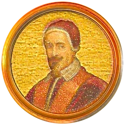 Médaillon en mosaïque d’Alexandre VII, basilique Saint-Paul-hors-les-Murs (Rome)