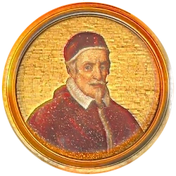 Médaillon en mosaïque de Clément X, basilique Saint-Paul-hors-les-Murs (Rome)