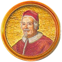 Médaillon en mosaïque d’Alexandre VIII, basilique Saint-Paul-hors-les-Murs (Rome)