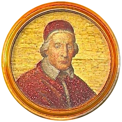 Médaillon en mosaïque de Clément XII, basilique Saint-Paul-hors-les-Murs (Rome)