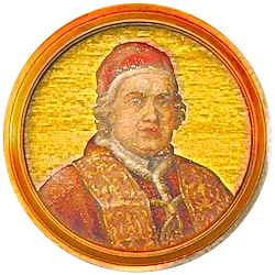 Médaillon en mosaïque de Clément XIII, basilique Saint-Paul-hors-les-Murs (Rome)