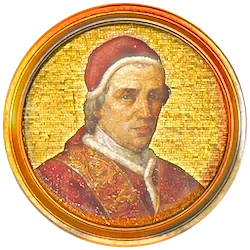 Médaillon en mosaïque de Clément XIV, basilique Saint-Paul-hors-les-Murs (Rome)