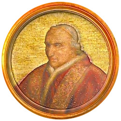 Médaillon en mosaïque de Pie VIII, basilique Saint-Paul-hors-les-Murs (Rome)