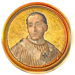 Médaillon en mosaïque de Benoît XV, basilique Saint-Paul-hors-les-Murs (Rome)